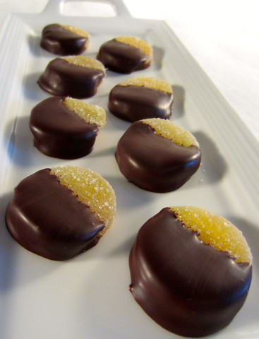 Chocolate Dipped Ginger